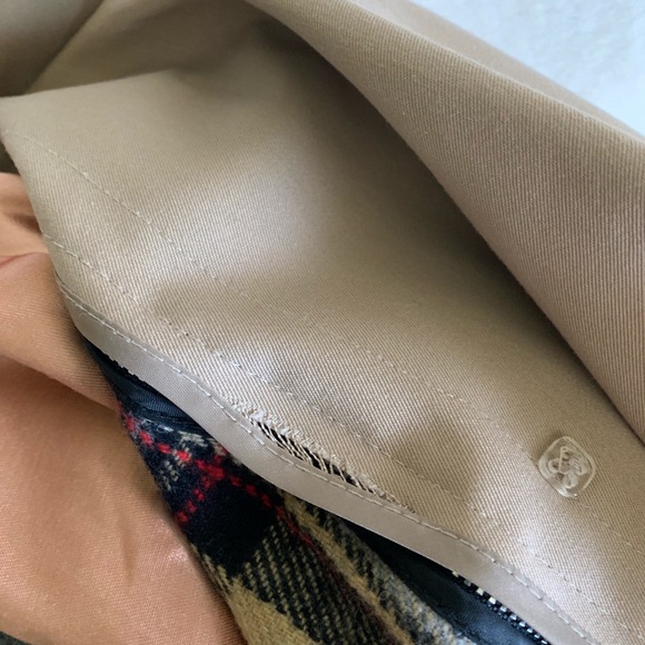 ✨HP✨ London Fog Tan Trench Coat Sz 14P EUC - Picture 6 of 8